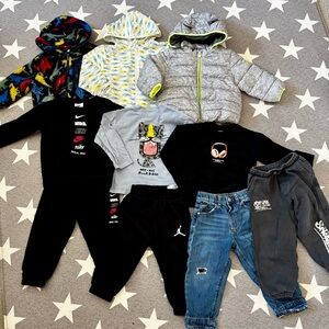 Toddler Boy Clothing Bundle 18–24M / 2T – GAP, Nike, Jordan, Uniqlo, Zara 10Pcs
